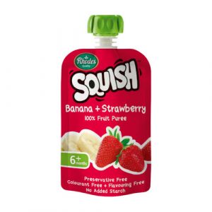 110ml Squish fruit puree banana and strawberry